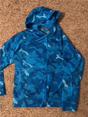 Nike Blue Camo Men’s Hooded Zip Jacket
